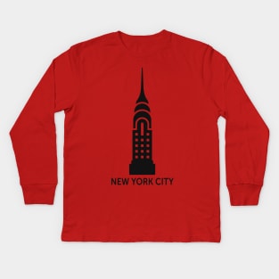 New York City Chrysler Kids Long Sleeve T-Shirt